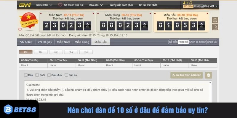 Bet88 là nền tảng lý tưởng để chơi lô đề online