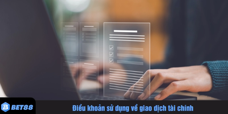 Điều khoản sử dụng về giao dịch tài chính