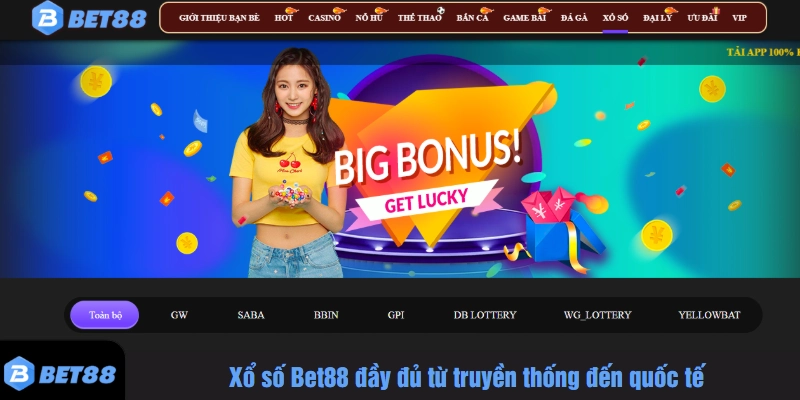 Xổ số Bet88 đầy đủ từ truyền thống đến quốc tế